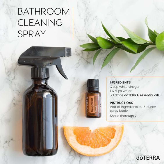 DIY Toilet Cleaning Spray with Essential Oils